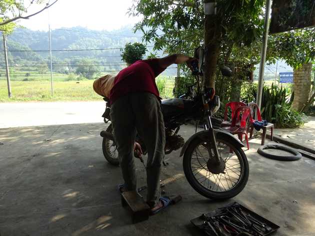 Wouldn’t have been right not to stop at a mechanic on our last&nbsp;day