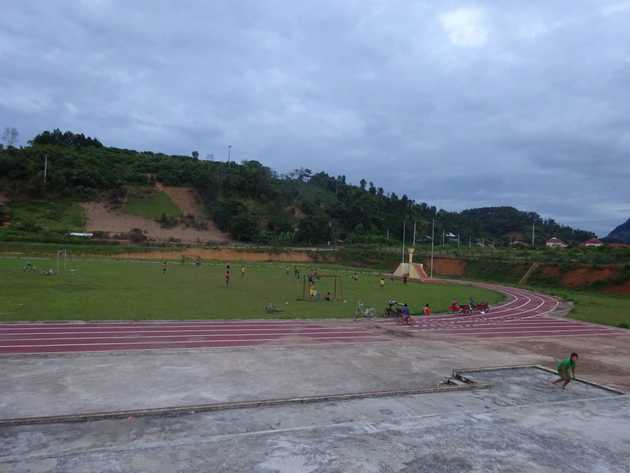 A full stadium complete with an Olympic&nbsp;torch.