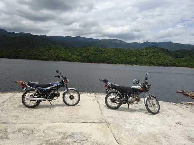 Posing the&nbsp;bikes