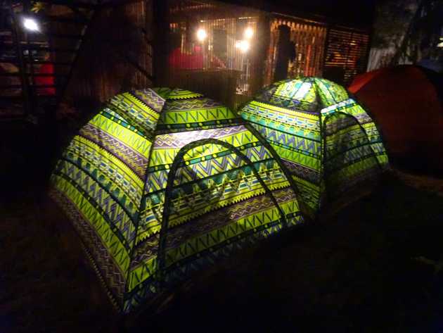 We stayed in some funky&nbsp;tents