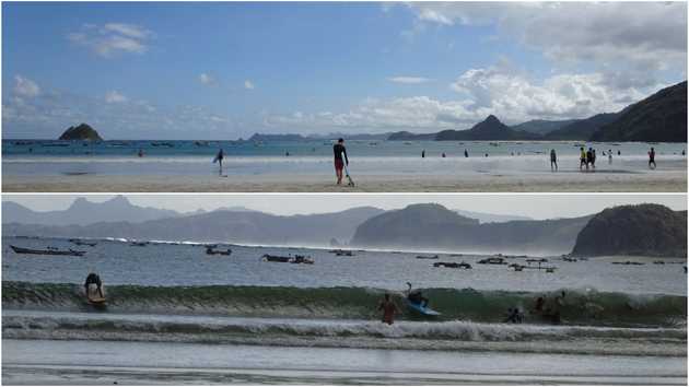 Surfing the baby&nbsp;waves